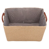 Thurlestone Collapsible Storage Basket, Large, Pale Yellow