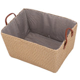 Thurlestone Collapsible Storage Basket, Large, Pale Yellow