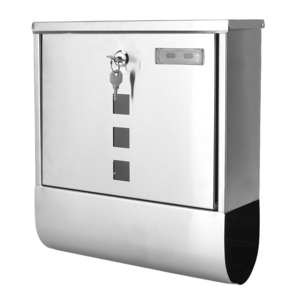 Stainless steel wall-mounted locking mailbox with narrow slot - image 6