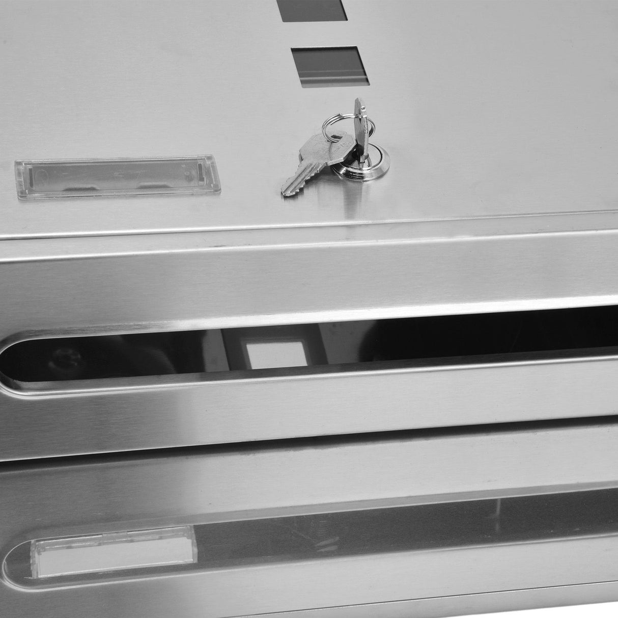 Stainless steel wall-mounted locking mailbox with narrow slot - image 14