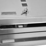 Stainless steel wall-mounted locking mailbox with narrow slot - image 14
