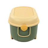 Green car shaped kids toy storage box with wheels - view 8