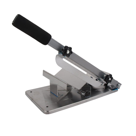 Thin lamb rolls cut with the manual frozen meat slicer