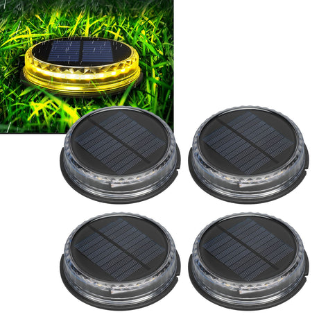 Solar Lawn Lights, Warm White 4 Pack