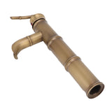 Base and deck mounting section of the single hole copper basin tap