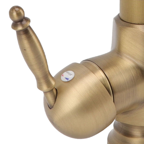 Storage bag supplied with the tall brushed brass basin mixer tap