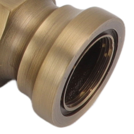 Full package contents of the tall antique brushed brass basin mixer