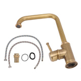 Side profile of the tall vintage basin mixer tap