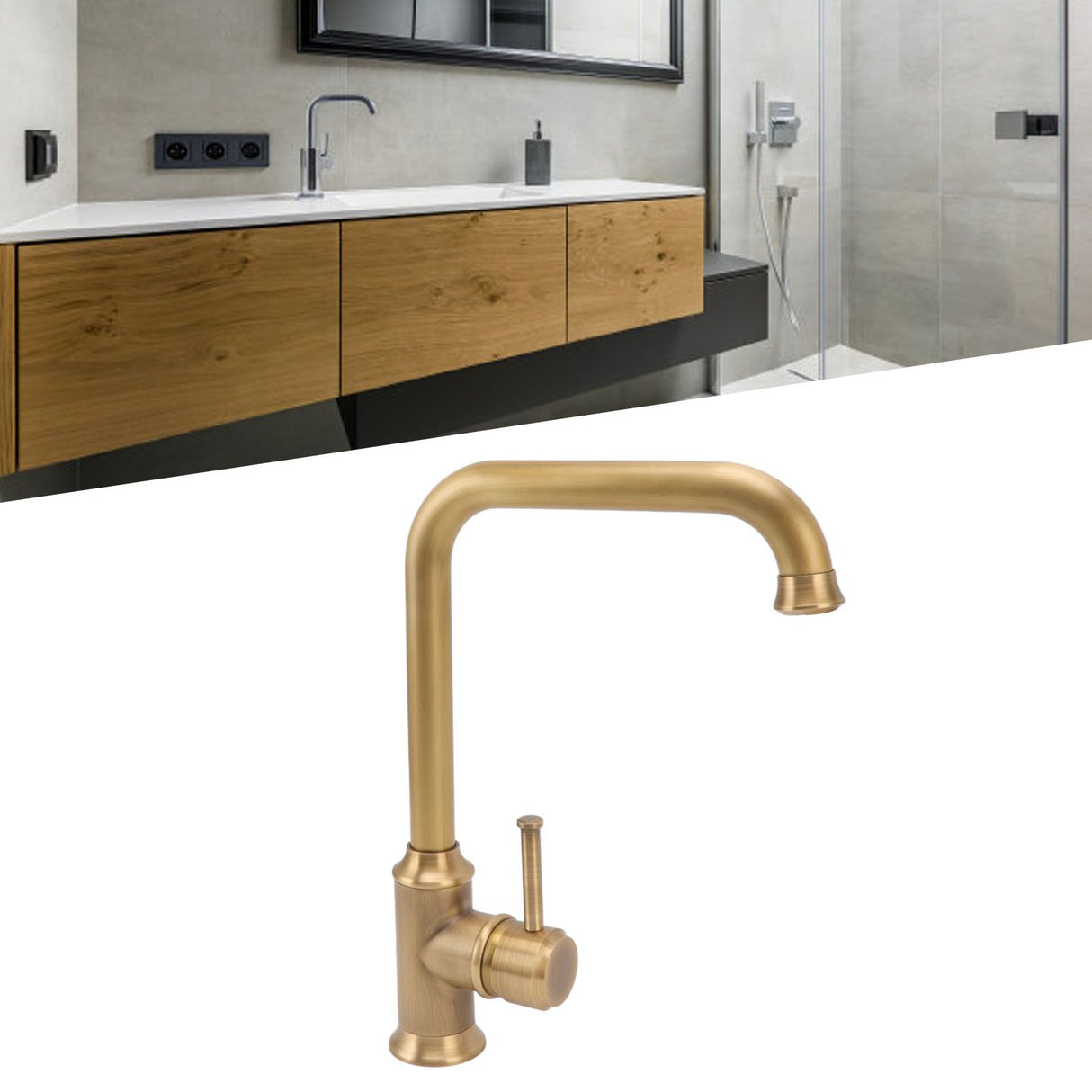 Hot and cold hoses and connection tube supplied with the tap