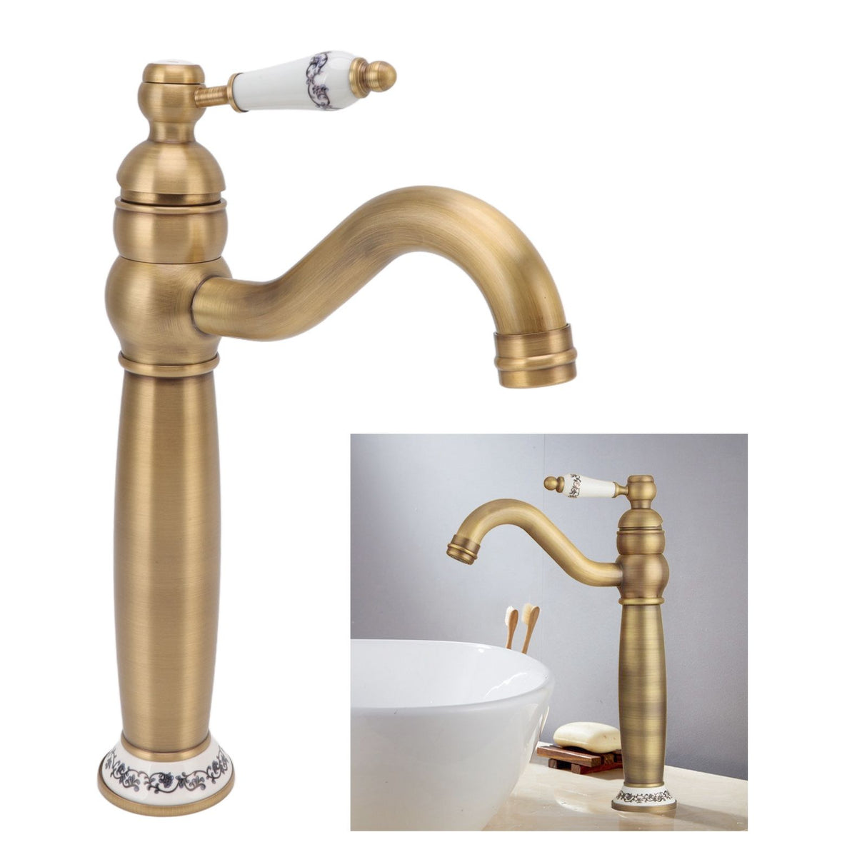 Hoses and connecting pipe supplied with the brass basin mixer tap