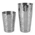 Hampton silver stainless steel cocktail shaker on a home bar