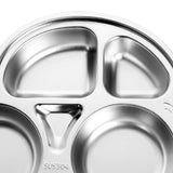 Car shaped stainless steel divided dinner plate for kids
