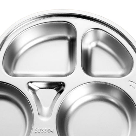 Car shaped stainless steel divided dinner plate for kids