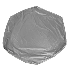 Hexagon Sandpit Cover with Drawstring, Waterproof, Grey