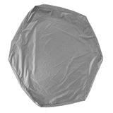 Hexagon Sandpit Cover with Drawstring, Waterproof, Grey