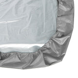 Hexagon Sandpit Cover with Drawstring, Waterproof, Grey