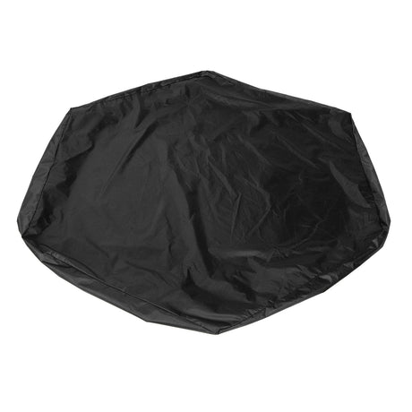 Hexagon Sandpit Cover with Drawstring, Waterproof, Black