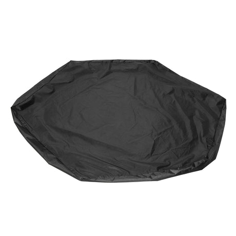 Hexagon Sandpit Cover with Drawstring, Waterproof, Black