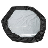 Hexagon Sandpit Cover with Drawstring, Waterproof, Black