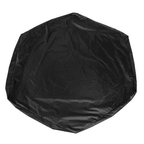 Hexagon Sandpit Cover with Drawstring, Waterproof, Black