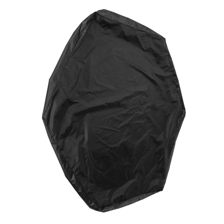 Hexagon Sandpit Cover with Drawstring, Waterproof, Black