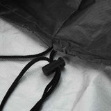 Hexagon Sandpit Cover with Drawstring, Waterproof, Black