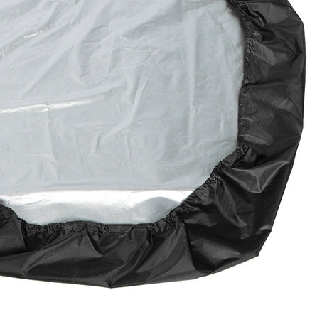 Hexagon Sandpit Cover with Drawstring, Waterproof, Black