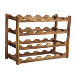 20 bottle 4 tier timber wine rack