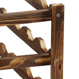 20 bottle 4 tier timber wine rack