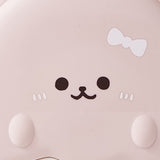 Pink cartoon bear five compartment kids snack serving tray with lid