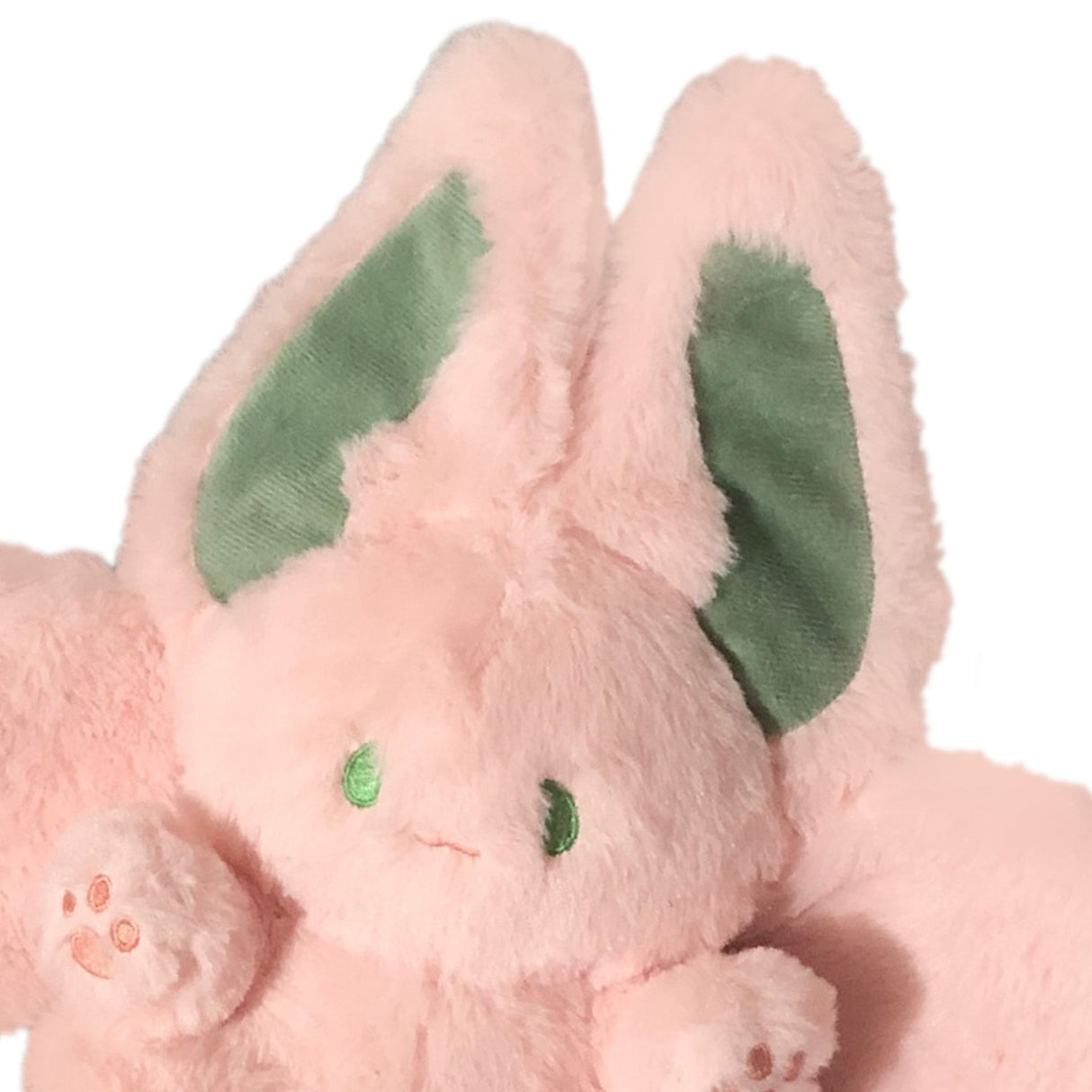 Cuddly pink plush rabbit toy