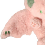 Soft plush bunny toy detail