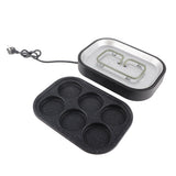 Pancakes cooked in the six hole non stick breakfast pan