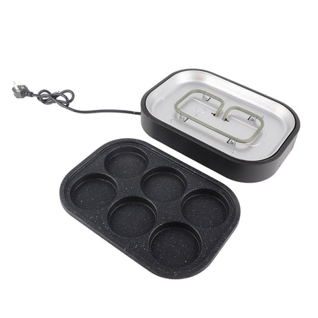 Pancakes cooked in the six hole non stick breakfast pan