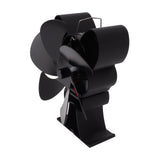 Stove fan standing on top of a wood burning stove