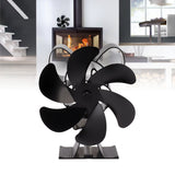 Heat powered stove fan needing no cords or batteries to operate