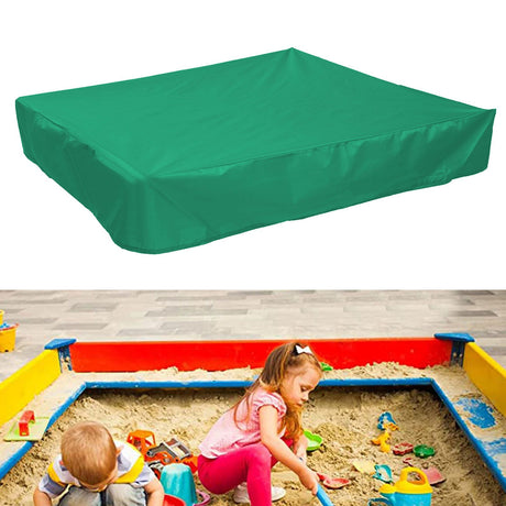 Green sandbox cover, 120x120cm