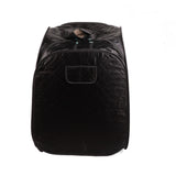 Palm Cove portable steam sauna in an outdoor setting