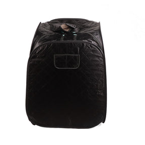 Palm Cove portable steam sauna in an outdoor setting