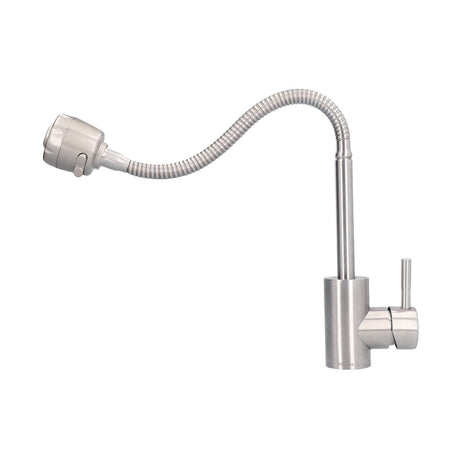 Mixer tap in use with the gentle outlet mode for washing hands