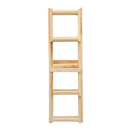 Foldable Wine Rack 10 Bottle Pine Wood Natural view 15