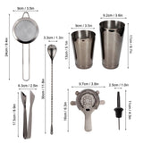 Nyora 11 Piece Cocktail Shaker Set, Black