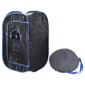 Palm Cove portable steam sauna box in an outdoor setting