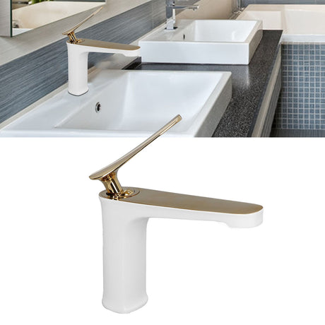 G1/2 threaded inlet connection beneath the basin mixer tap