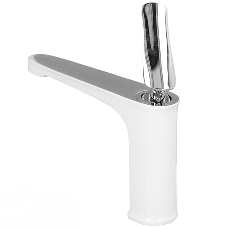 Close up of the detachable aerator on the basin mixer tap spout