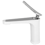 Top view of the single handle basin mixer tap body