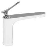 Basin mixer tap shown with supplied connection hoses