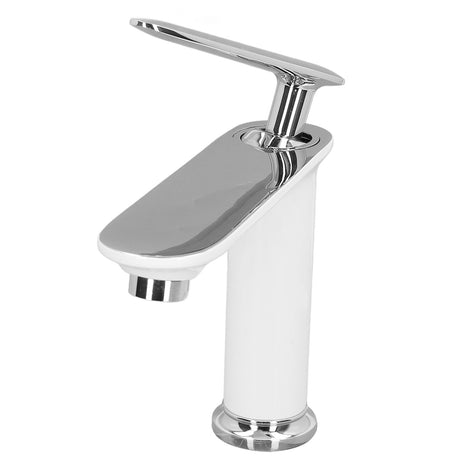 Dimension view of the basin mixer with 18.5 cm spout reach