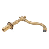 Copper three hole basin tap styled on a period bathroom vanity
