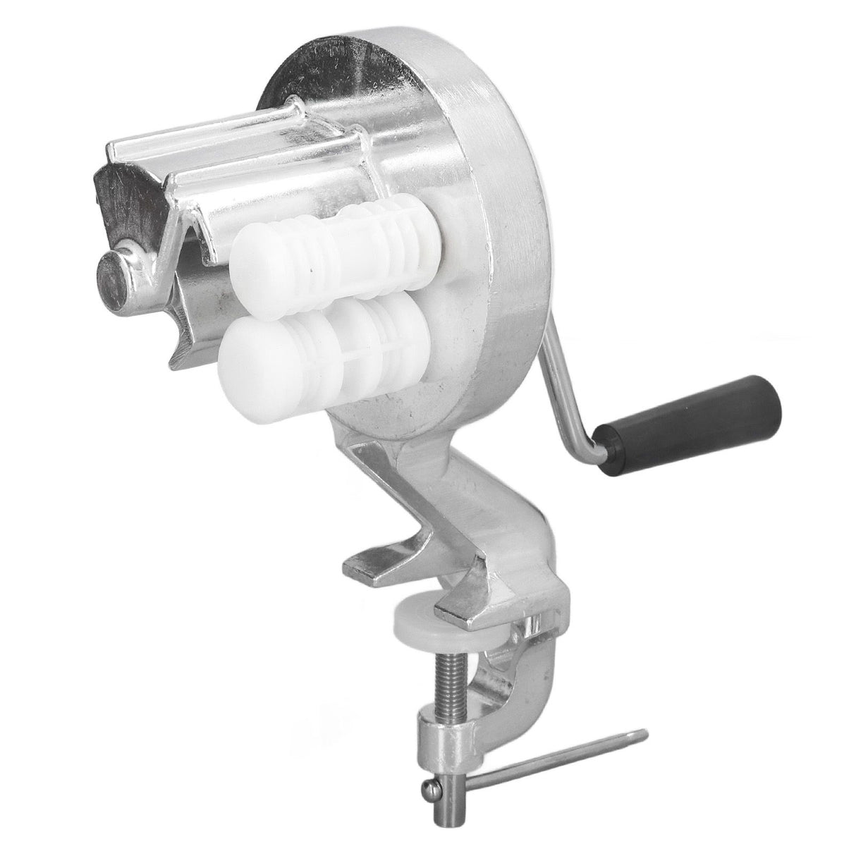 Aluminium alloy macaroni maker showing the extrusion opening